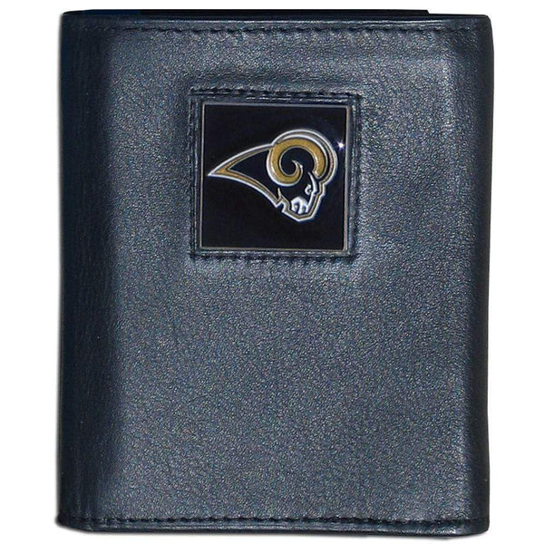 Wallets & Checkbook Covers NFL - St. Louis Rams Deluxe Leather Tri-fold Wallet Packaged in Gift Box JM Sports-7