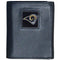 Wallets & Checkbook Covers NFL - St. Louis Rams Deluxe Leather Tri-fold Wallet Packaged in Gift Box JM Sports-7