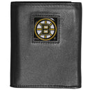 Wallets & Checkbook Covers NHL - Boston Bruins Deluxe Leather Tri-fold Wallet Packaged in Gift Box JM Sports-7