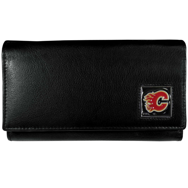 Wallets & Checkbook Covers NHL - Calgary Flames Leather Women's Wallet JM Sports-7