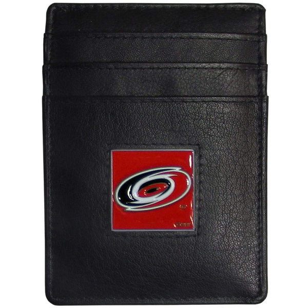 Wallets & Checkbook Covers NHL - Carolina Hurricanes Leather Money Clip/Cardholder JM Sports-7