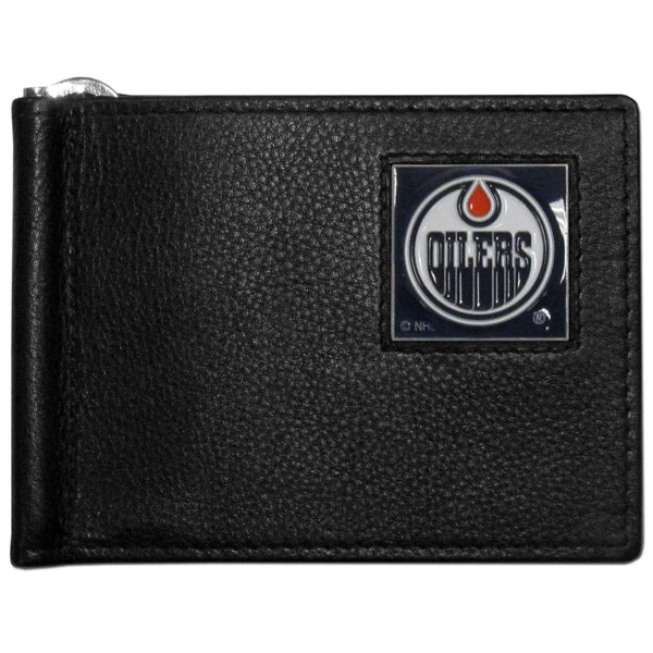 Wallets & Checkbook Covers NHL - Edmonton Oilers Leather Bill Clip Wallet JM Sports-7