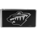 Wallets & Checkbook Covers NHL - Minnesota Wild Black and Steel Money Clip JM Sports-7