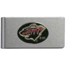 Wallets & Checkbook Covers NHL - Minnesota Wild Brushed Metal Money Clip JM Sports-7