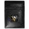Wallets & Checkbook Covers NHL - Pittsburgh Penguins Leather Money Clip/Cardholder Packaged in Gift Box JM Sports-7