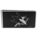 Wallets & Checkbook Covers NHL - San Jose Sharks Black and Steel Money Clip JM Sports-7