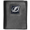 Wallets & Checkbook Covers NHL - Tampa Bay Lightning Deluxe Leather Tri-fold Wallet Packaged in Gift Box JM Sports-7