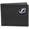Wallets & Checkbook Covers NHL - Tampa Bay Lightning Leather Bi-fold Wallet Packaged in Gift Box JM Sports-7