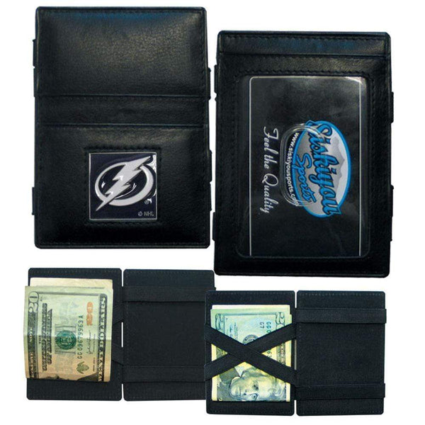 Wallets & Checkbook Covers NHL - Tampa Bay Lightning Leather Jacob's Ladder Wallet JM Sports-7