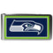 Wallets & Checkbook Covers Seattle Seahawks Steel Logo Money Clips SSK-Sports