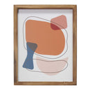 Walls Bedroom Wall Art - 11" X 1" X 14" Multi Color Wood Mdf Framed Wall Art HomeRoots