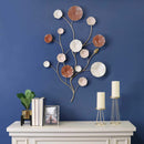 Walls Bedroom Wall Art - 23.75" X 2.5" X 36.5" Multi Color Metal Wall Art HomeRoots