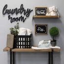 Walls Cheap Wall Decor - 24" X 0.5" X 16.3" Black Mdf Wall Decor HomeRoots