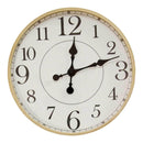 Walls Decorative Wall Clocks - 14" X 2" X 14" Maple Wood Mdf Glass Wall Clock HomeRoots