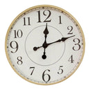 Walls Decorative Wall Clocks - 14" X 2" X 14" Maple Wood Mdf Glass Wall Clock HomeRoots