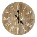 Walls Decorative Wall Clocks - 23" X 1" X 23" Natural Mdf With Wood Veneer Wall Clock HomeRoots