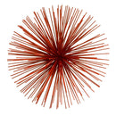 Walls Family Wall Decor - 11" X 11" X 7" Red Erizo Red Wall Spiky - Medium HomeRoots