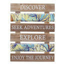 Walls Living Room Wall Art - 12" X 1" X 16" Multi Color 8 Mdf 1 Metal Wall Art HomeRoots
