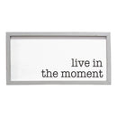 Walls Living Room Wall Art - 20" X 0.79" X 10" Grey White Wood Mdf Framed Wall Art HomeRoots