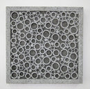 Walls Living Room Wall Decor - 1" x 17" x 17" Brown, Sandstone, Square, Bubble Design - Wall Decor HomeRoots