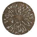 Walls Living Room Wall Decor - 1" x 28" x 28" Brown, Round, Rotten Wood - Wall Decor HomeRoots