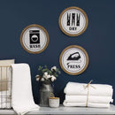 Walls Metal Wall Decor - 10" X 0.5" X 10" White Black Mdf Metal Wall Decor HomeRoots