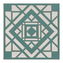 Walls Metal Wall Decor - 12.2" X 0.4" X 12.2" Green White Metal Mdf Wood Veneer Wall Decor HomeRoots
