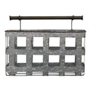 Walls Metal Wall Decor - 13.75" X 4" X 10" Galvanized Metal Wall Basket HomeRoots