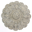 Walls Metal Wall Decor - 13" X 0.5" X 13" Small Gray Medallion Wall Decor HomeRoots