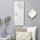 Walls Metal Wall Decor - 14" X 1" X 34" White Metal Wall Decor HomeRoots