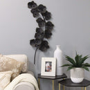 Walls Metal Wall Decor - 15.16" X 2.17" X 36.61" Black Metal Wall Decor HomeRoots