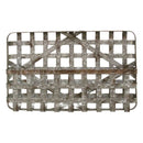Walls Metal Wall Decor - 20" X 3.75" X 12" Galvanized  Metal Wall Basket HomeRoots