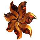 Walls Metal Wall Decor - 23'.25" X 2" X 23'.25" Copper, Brown And Orange Metal Medium Flower Wall Décor HomeRoots