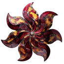 Walls Metal Wall Decor - 29" X 2" X 29" Burgundy, Copper And Brown Metal Large Flower Wall Décor HomeRoots