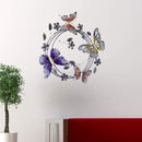 Walls Metal Wall Decor - 30" X 3" X 29" Metallic Multi Color Metal Multiple On Iron Circle Wall Décor HomeRoots