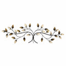 Walls Metal Wall Decor - 31.89" X 1.18" X 10.63" Over The Door Blowing Leaves Wall Decor HomeRoots