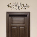 Walls Metal Wall Decor - 31.89" X 1.18" X 10.63" Over The Door Blowing Leaves Wall Decor HomeRoots