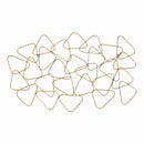 Walls Metal Wall Decor - 35.5" X 0.5" X 22" Gold Metal Wall Decor HomeRoots