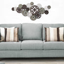 Walls Metal Wall Decor - 37.5" X 1.5" X 17.5" Antique Medallion Cluster Wall Decor HomeRoots