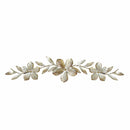 Walls Metal Wall Decor - 38" X 0.75" X 8" Champagne Flower Over The Door Wall Decor HomeRoots