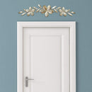 Walls Metal Wall Decor - 38" X 0.75" X 8" Champagne Flower Over The Door Wall Decor HomeRoots