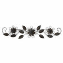 Walls Metal Wall Decor - 38" X 0.75" X 9" Black Enchanting Over The Door Wall Decor HomeRoots