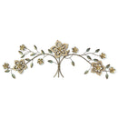 Walls Metal Wall Decor - 43.5" X 1.25" X 14.5" Wood Flower Over The Door Wall Decor HomeRoots