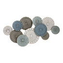 Walls Metal Wall Decor - 46.5" X 2.56" X 24.8" Multi Metal Wall Decor HomeRoots