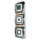 Walls Metal Wall Decor - 8" X 2'.75" X 25" Turquoise, Copper and Bronze Metal Vertical Panel Wall Decor HomeRoots