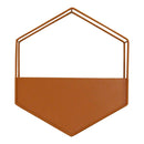 Walls Metal Wall Decor - 9" X 4" X 10.25" Orange Metal Wall Planter HomeRoots