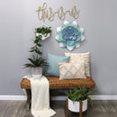 Walls Metal Wall Decor - 9" X 4" X 10.25" White Metal Wall Planter HomeRoots