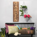 Walls Modern Wall Decor - 12.25" X 4.75" X 19.75" Grey Galvanized Metal Wall Planters HomeRoots