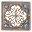 Walls Modern Wall Decor - 16" X 1.25" X 16" Blue Wood Mdf Metal Wall Decor HomeRoots