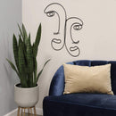 Walls Modern Wall Decor - 18" X 0.5" X 24" Black Metal Wall Decor HomeRoots